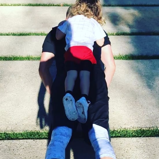 Justin Timberlake Working Out With Son on Instagram 2017