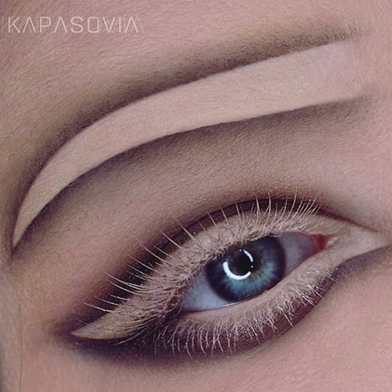 Negative Space Brow Trend