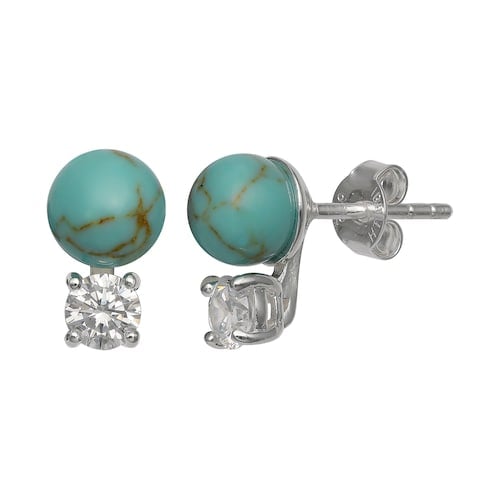 Primrose Stone & Cubic Zirconia Stud Earrings