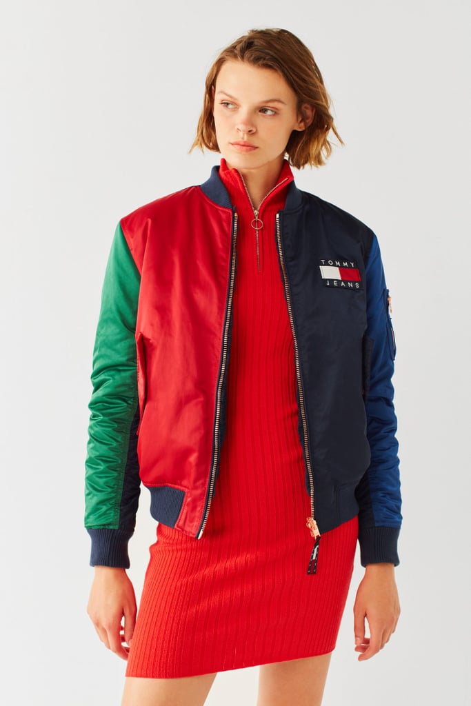 Tommy Jeans ‘90s Reversible Bomber Jacket | Bella Hadid Coats ...