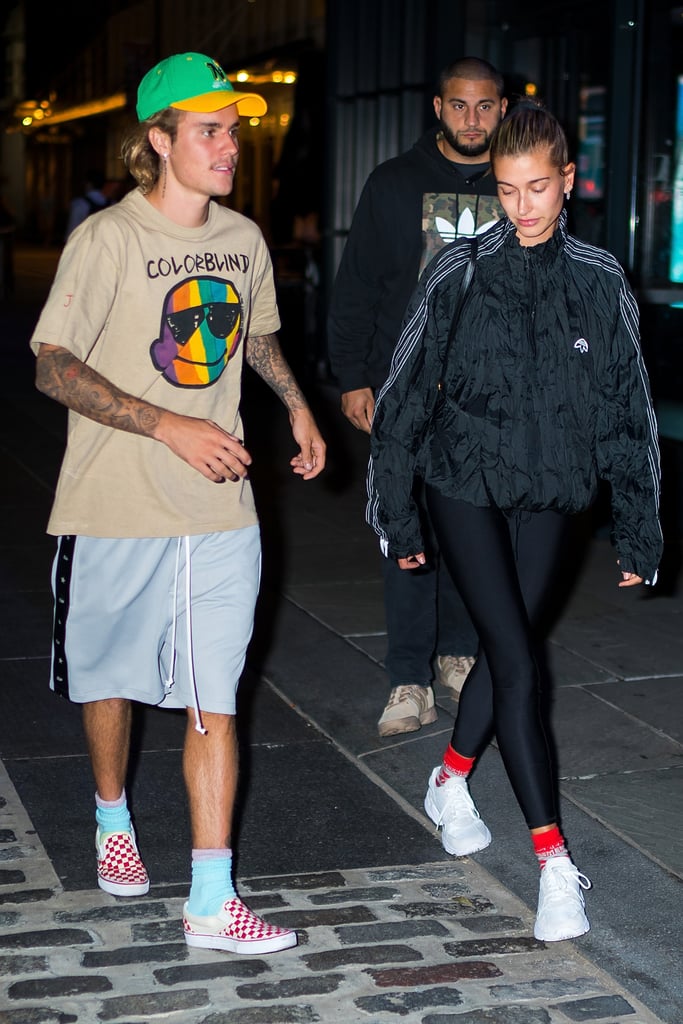 Justin Bieber Hailey Baldwin Matching Shoes and Socks 2018
