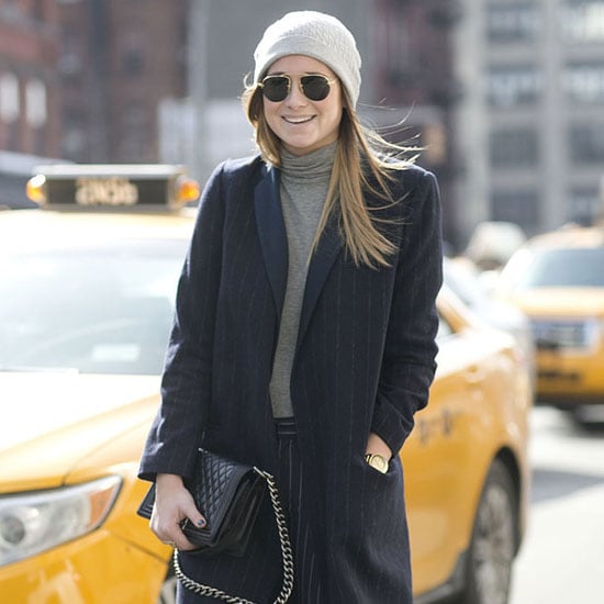 Pinstripe Suit Street Style