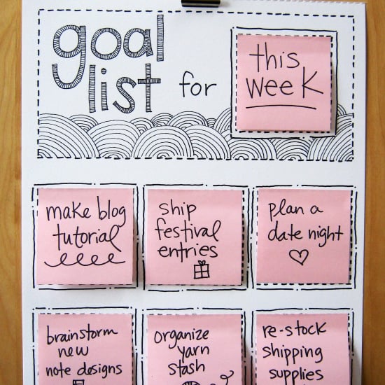 DIY Rotating Goal List