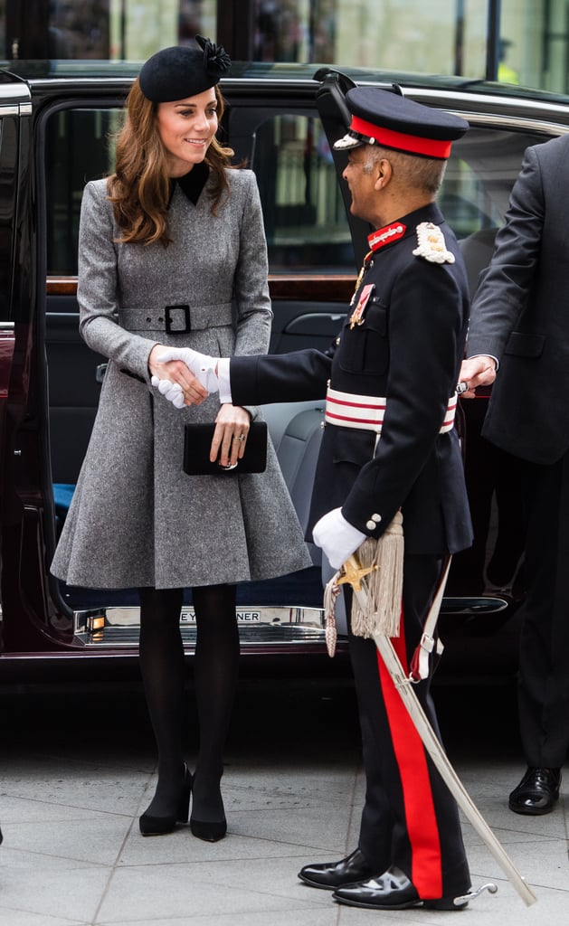 Kate Middleton and Queen Elizabeth II King College March