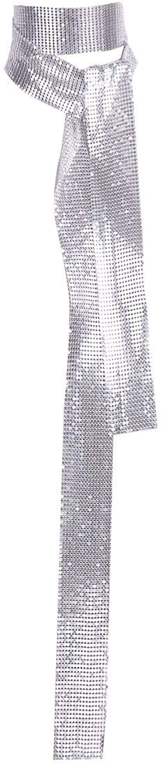 Amazon Iiniim Metal Sequins Neck Tie Scarf