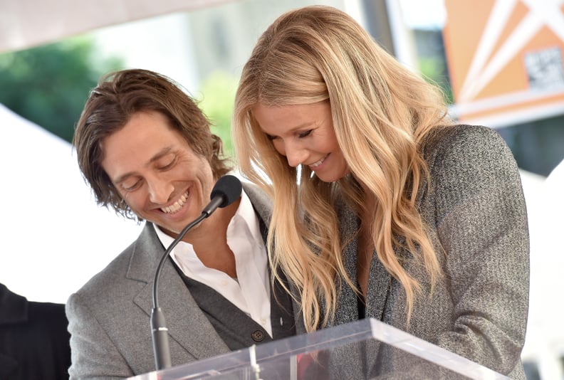 HOLLYWOOD, CA - DECEMBER 04:  Brad Falchuk and Gwyneth Paltrow attend the ceremony honoring Ryan Murphy with star on the Hollywood Walk of Fame on December 4, 2018 in Hollywood, California.  (Photo by Axelle/Bauer-Griffin/FilmMagic)