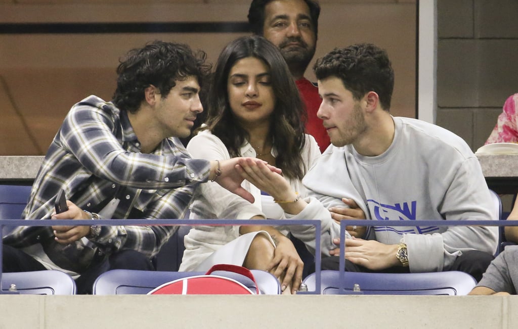 Nick Jonas and Priyanka Chopra at the US Open September 2018