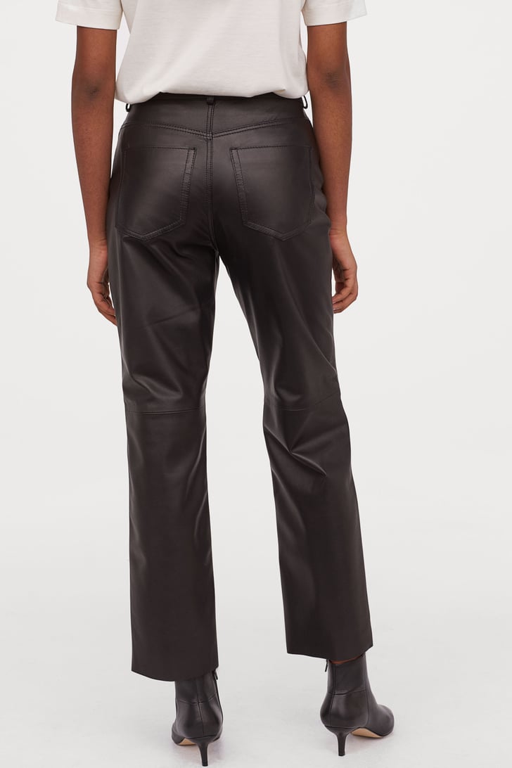 H&M Leather Pants Kim Kardashian's Leather Pants Have the Perfect