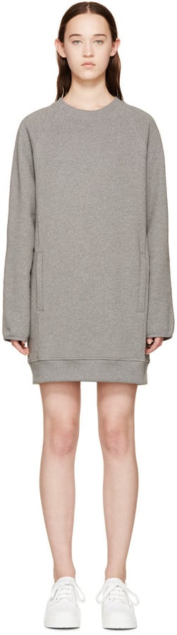 Acne Studios Grey Fiera Sweatshirt Dress ($300) | Kendall and Kylie ...