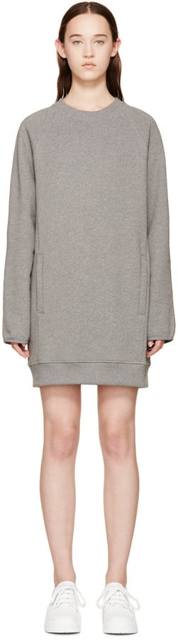 Acne Studios Grey Fiera Sweatshirt Dress ($300)