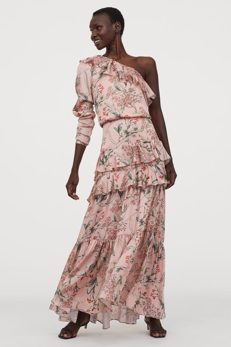 H&m satin maxi dress shop