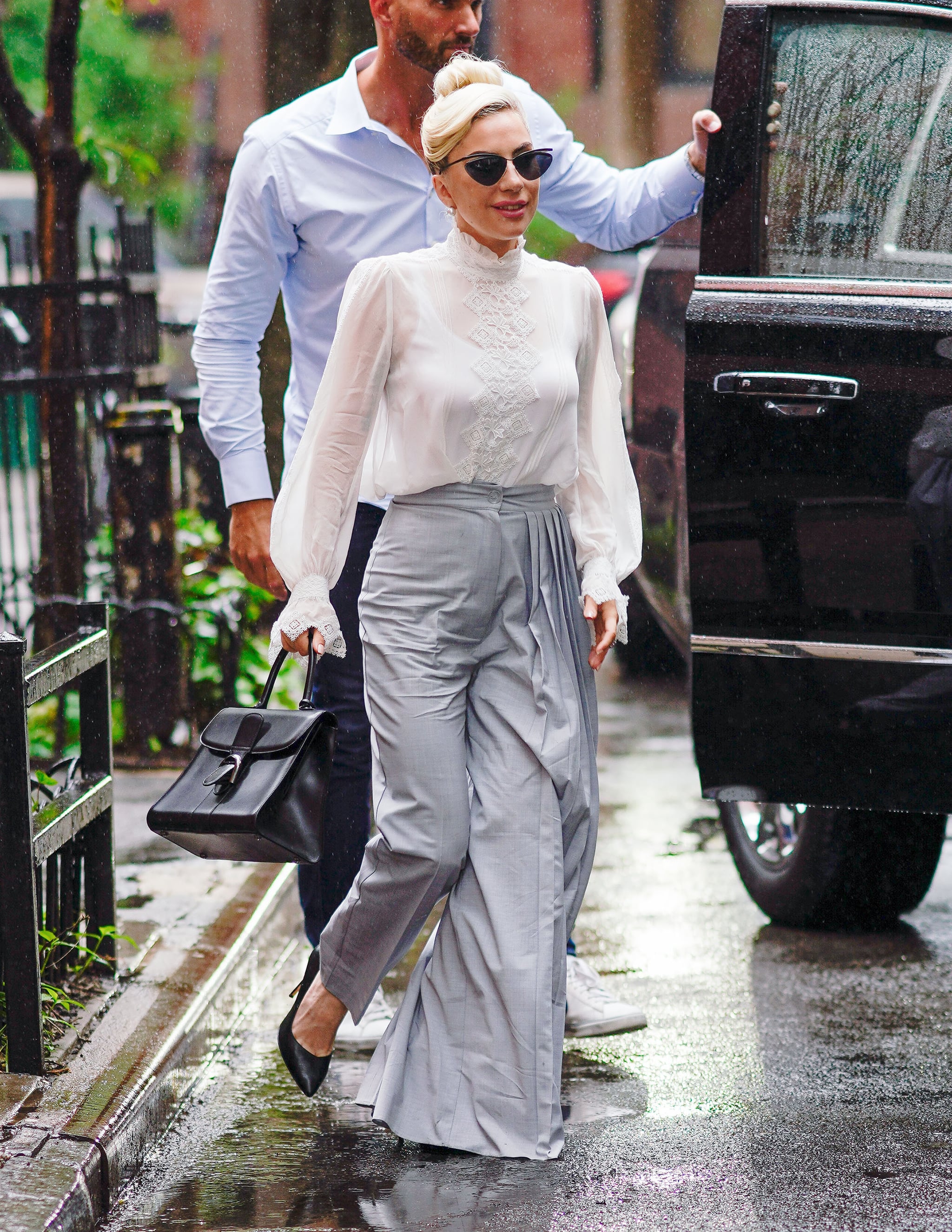 Lady Gaga's high-waist pants are statement-making, and the perfect
