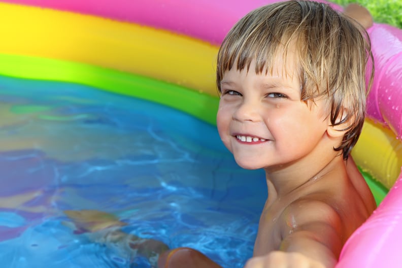 Preserve the kiddie pool overnight.