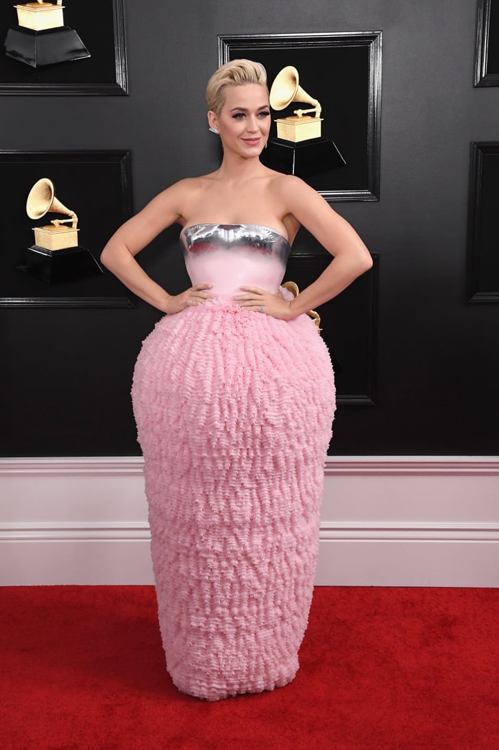 katy perry red carpet dress 2019