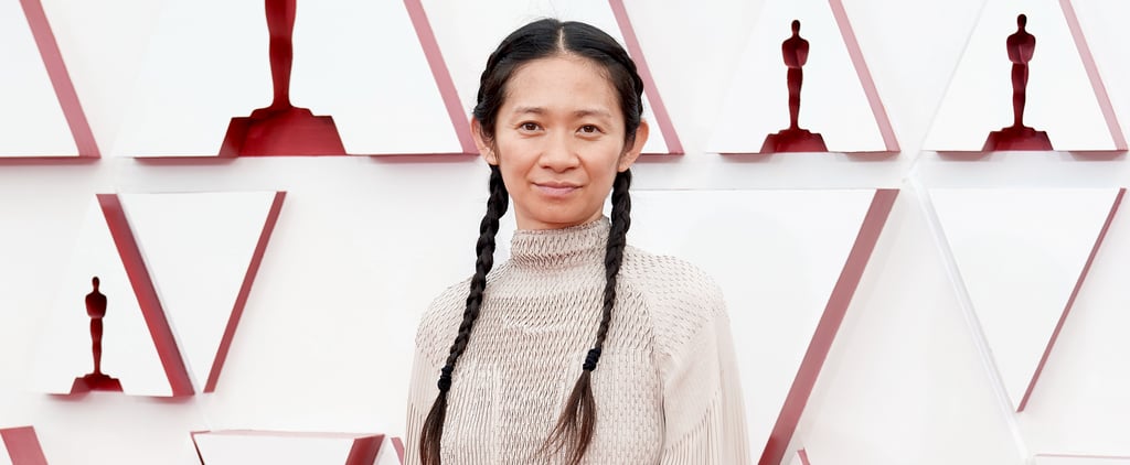 Chloé Zhao's White Sneakers and Hermès Gown at 2021 Oscars