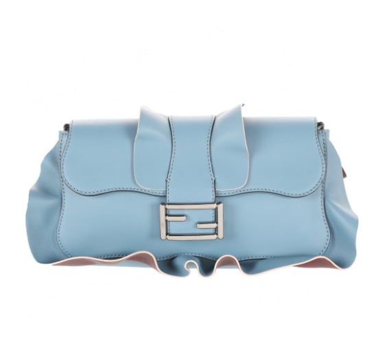 Fendi Baguette Light Blue Shoulder Bag