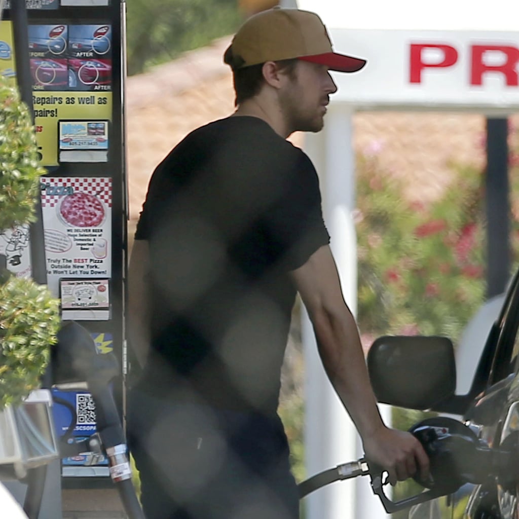 Ryan Gosling Getting Gas in LA