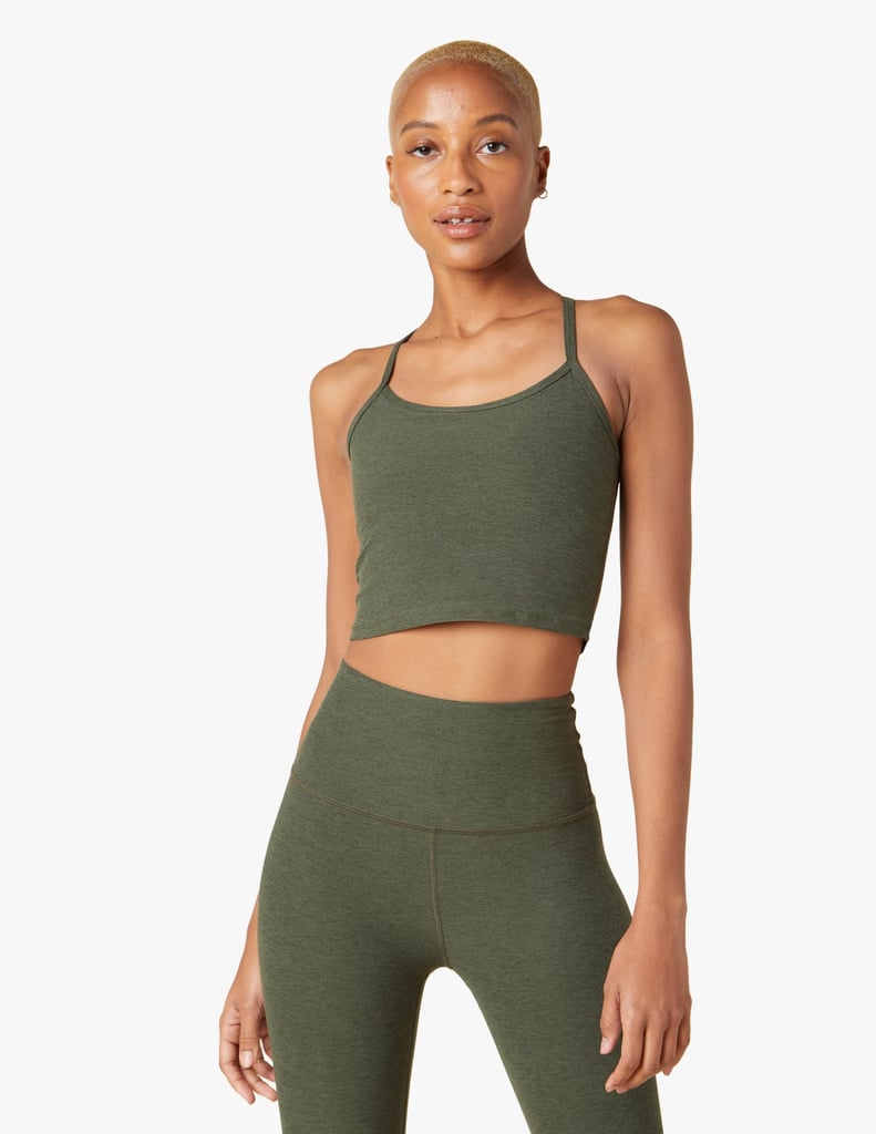 Beyond Yoga Spacedye Slim Racerback Cropped Tank and Out of Pocket High Waisted Midi Legging