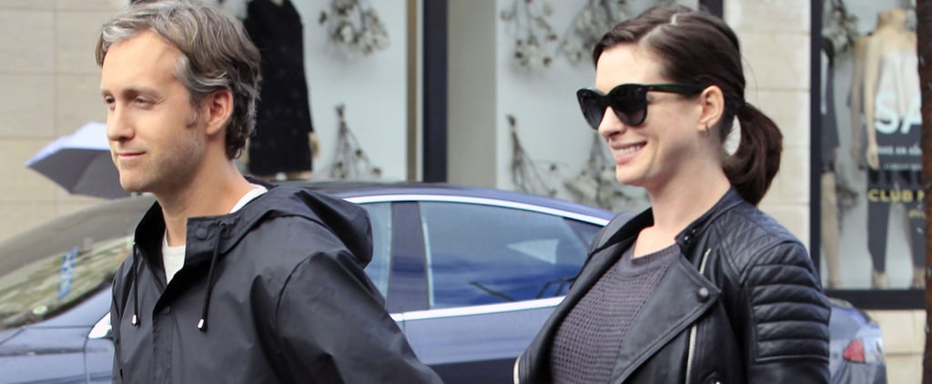 Anne Hathaway and Adam Shulman Out in LA January 2016