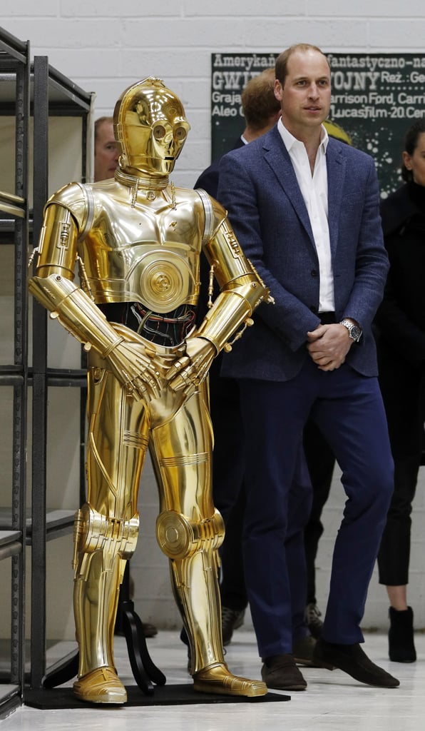 Prince Harry and Prince William Visit Star Wars Set Photos