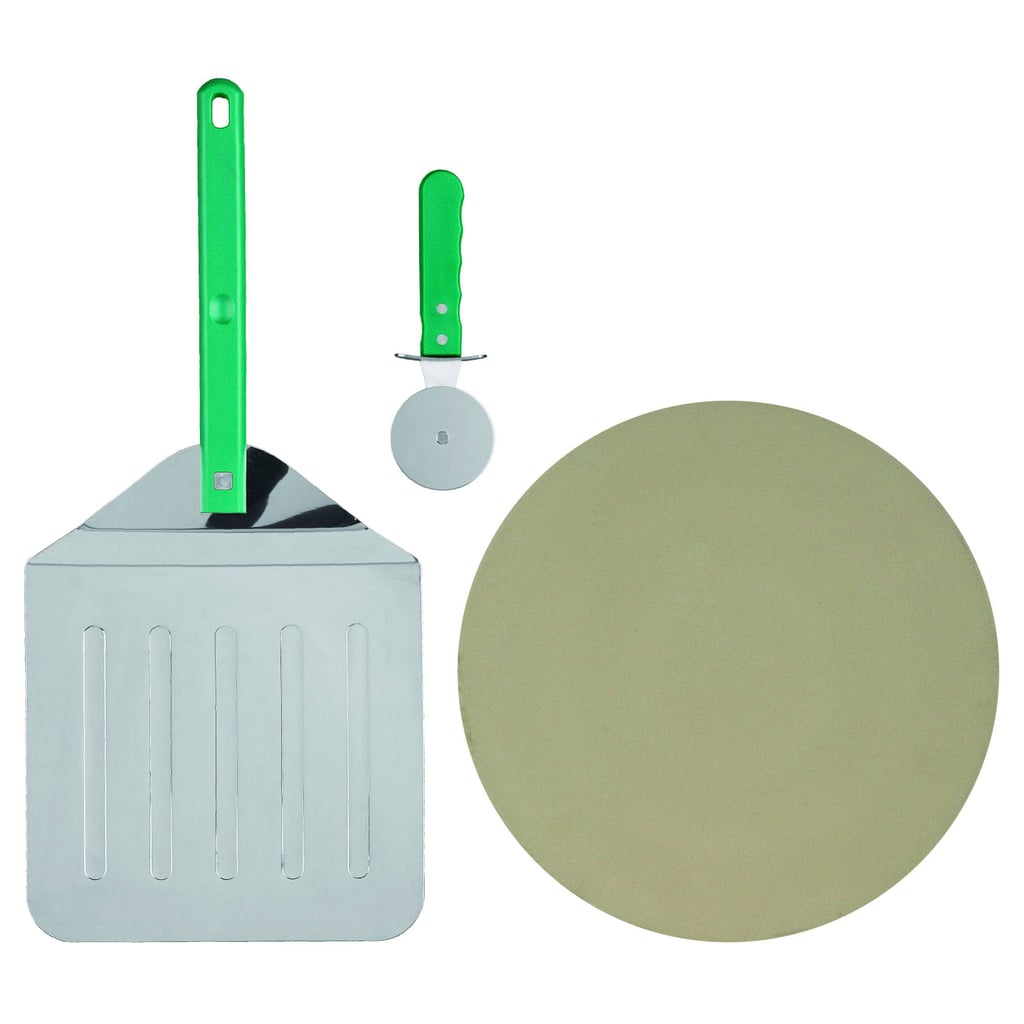 Mr. Pizza Grill Stone Pizza Kit With Peel and Cutter