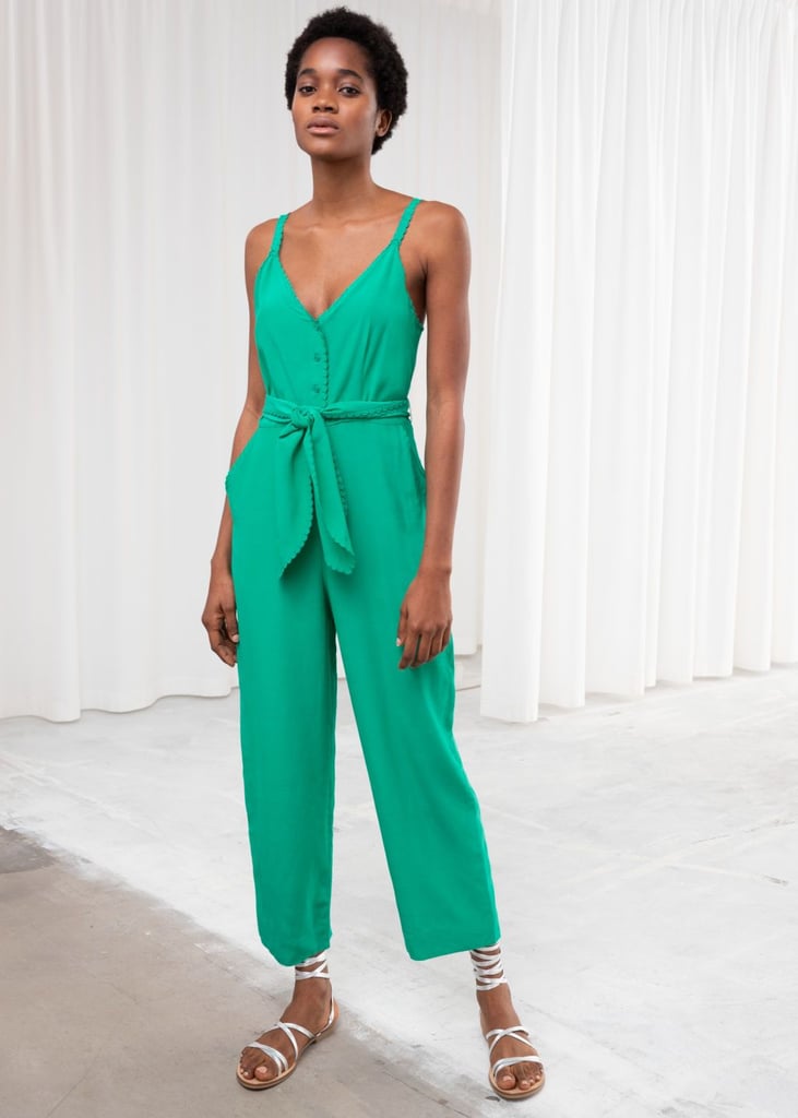 &other Stories Scallop Edge Jumpsuit