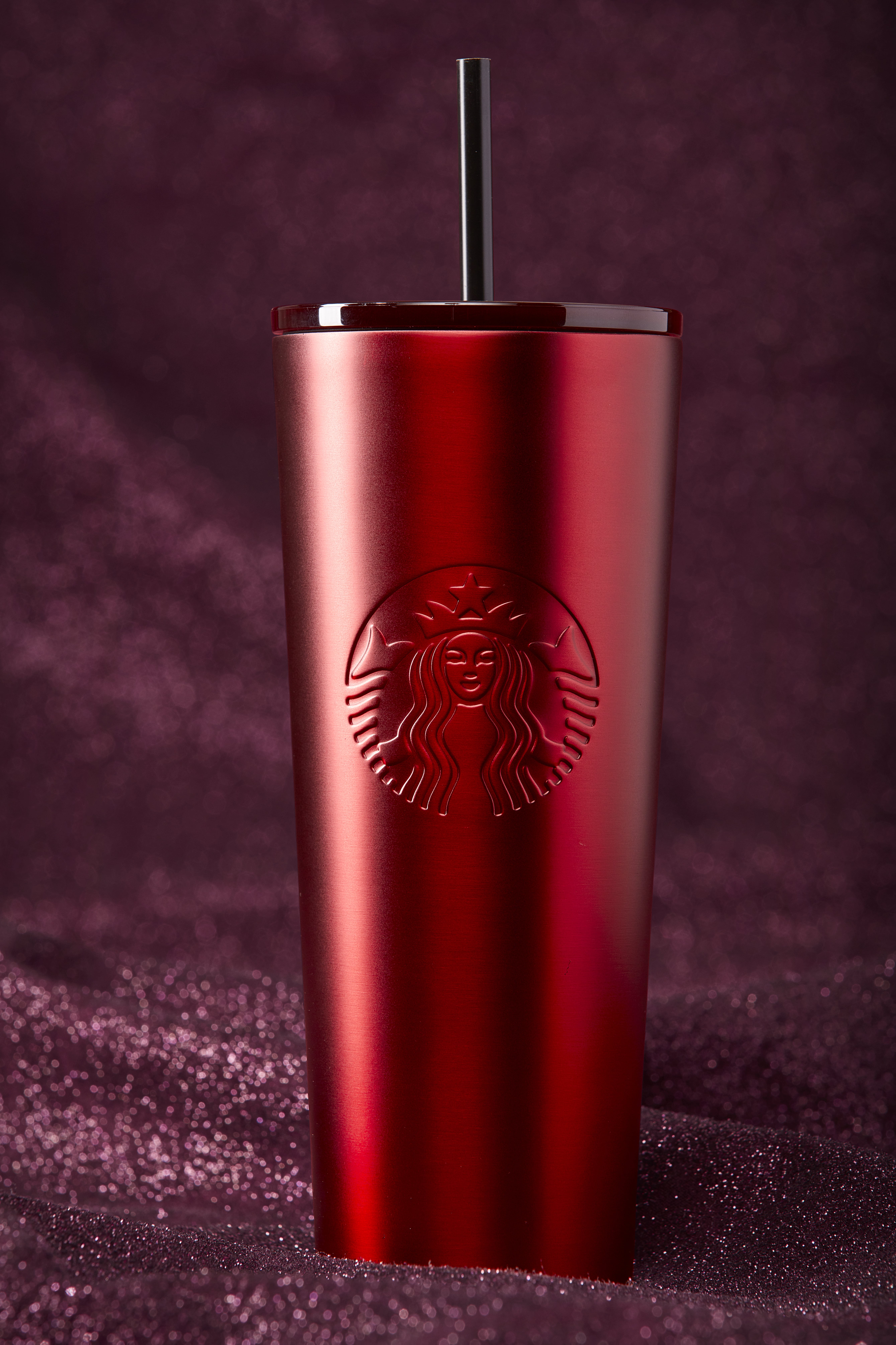 Starbucks Holiday 2018 Sparkling Rose Gold Stainless Steel Cold cup tumbler  24oz