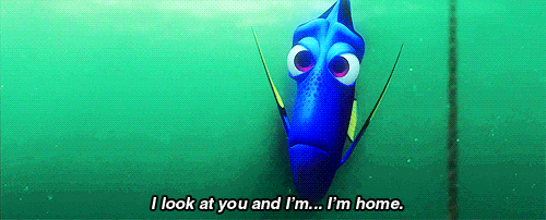 When Nemo's dad tries to part ways with Dory.