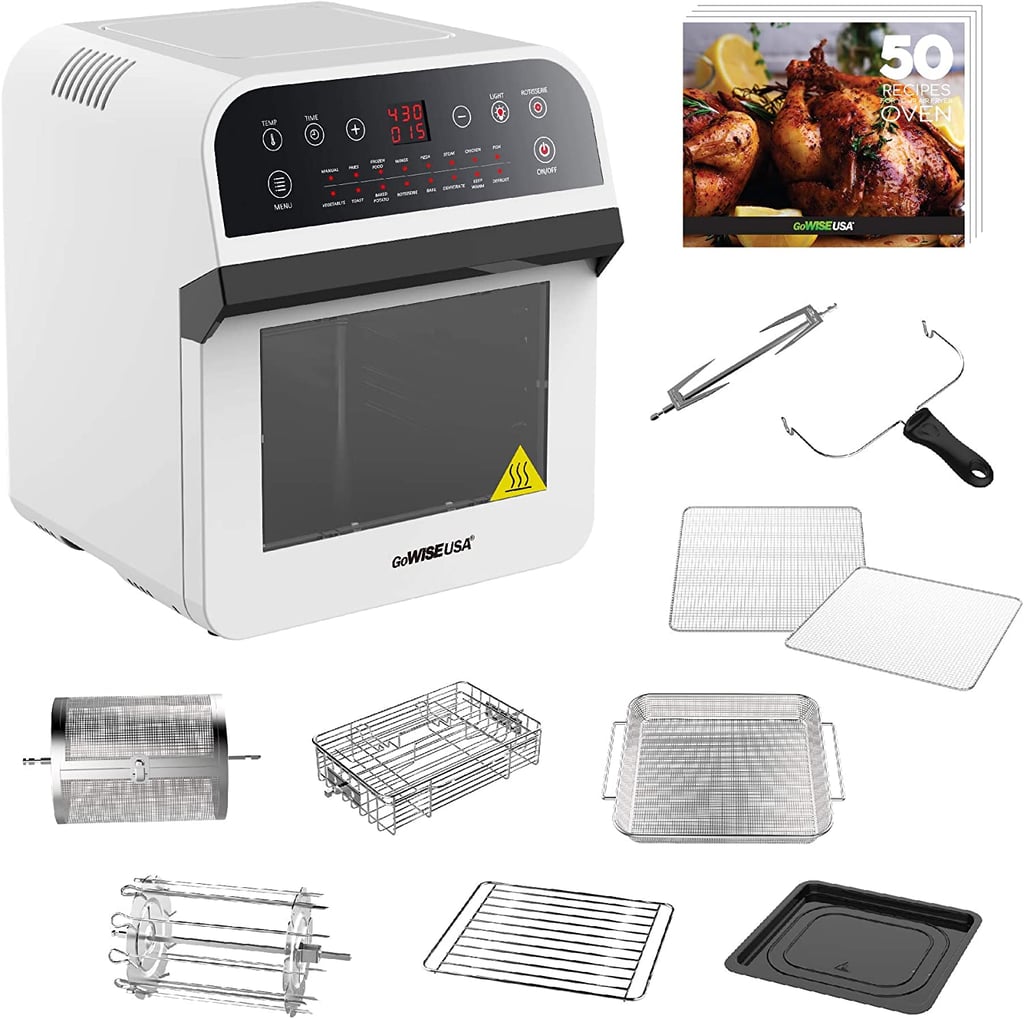 GoWise USA Deluxe 12.7-Quarts 15-in-1 Electric Air Fryer Oven w/Rotisserie and Dehydrator