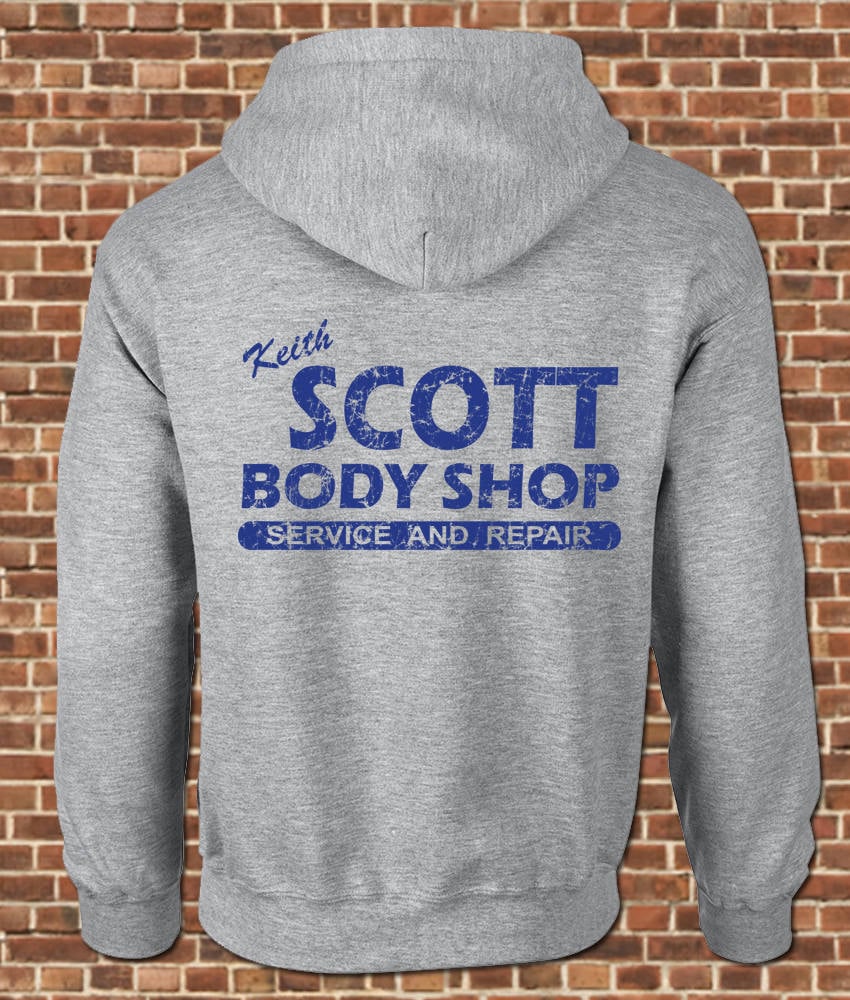 Keith Scott Tree Hill Body Shop North Carolina Basketball TV Crewneck Sweatshirt 