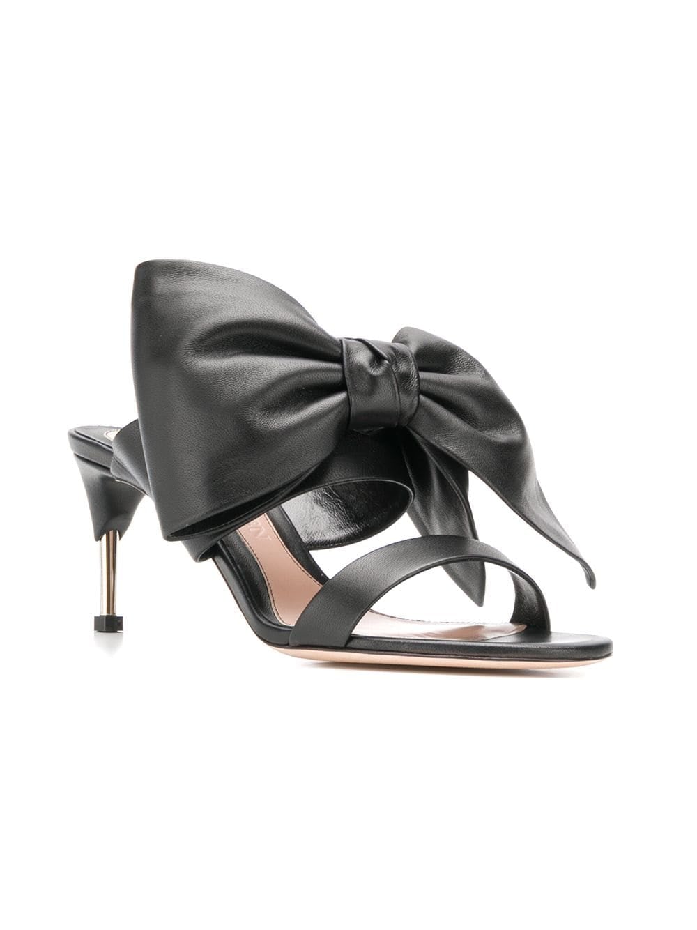 oversized bow heels