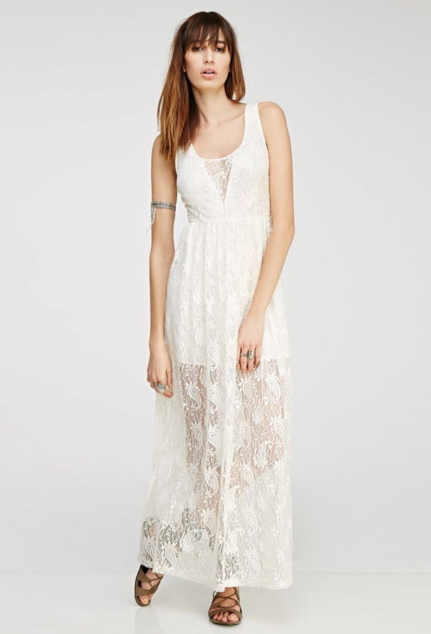 Forever 21 Floral Lace Maxi Dress ($28 ...