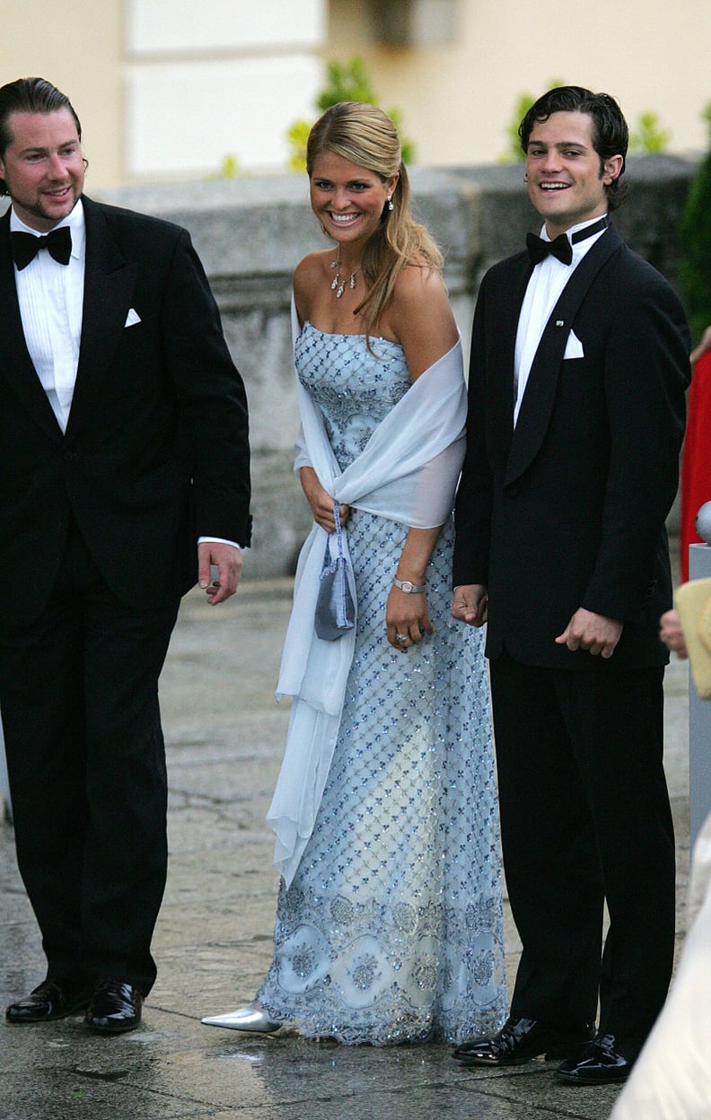 A Bejeweled Strapless Dress