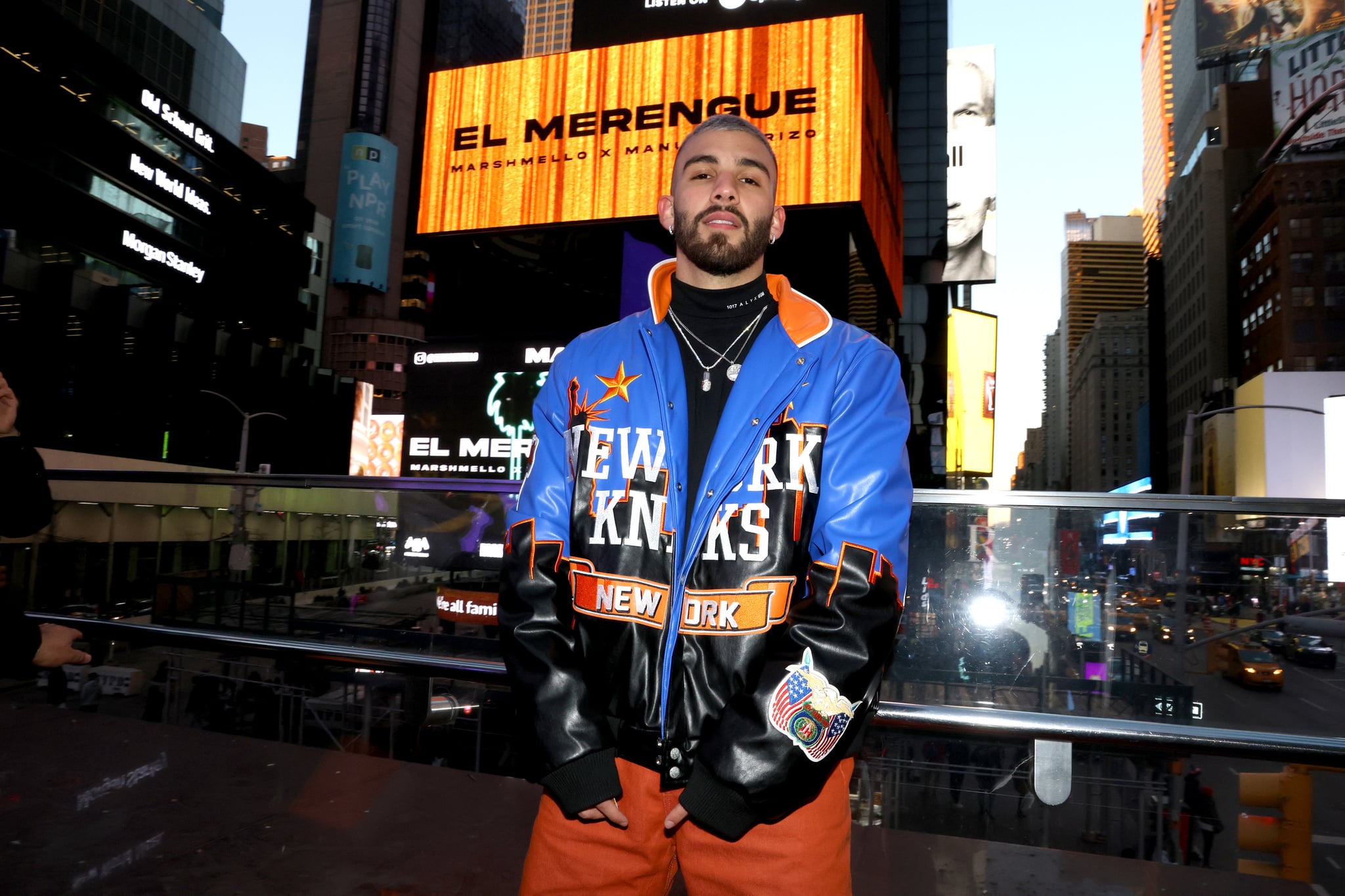 NEW YORK, NEW YORK - FEBRUARY 24: Manuel Turizo Announcing His New Song With Marshmello 