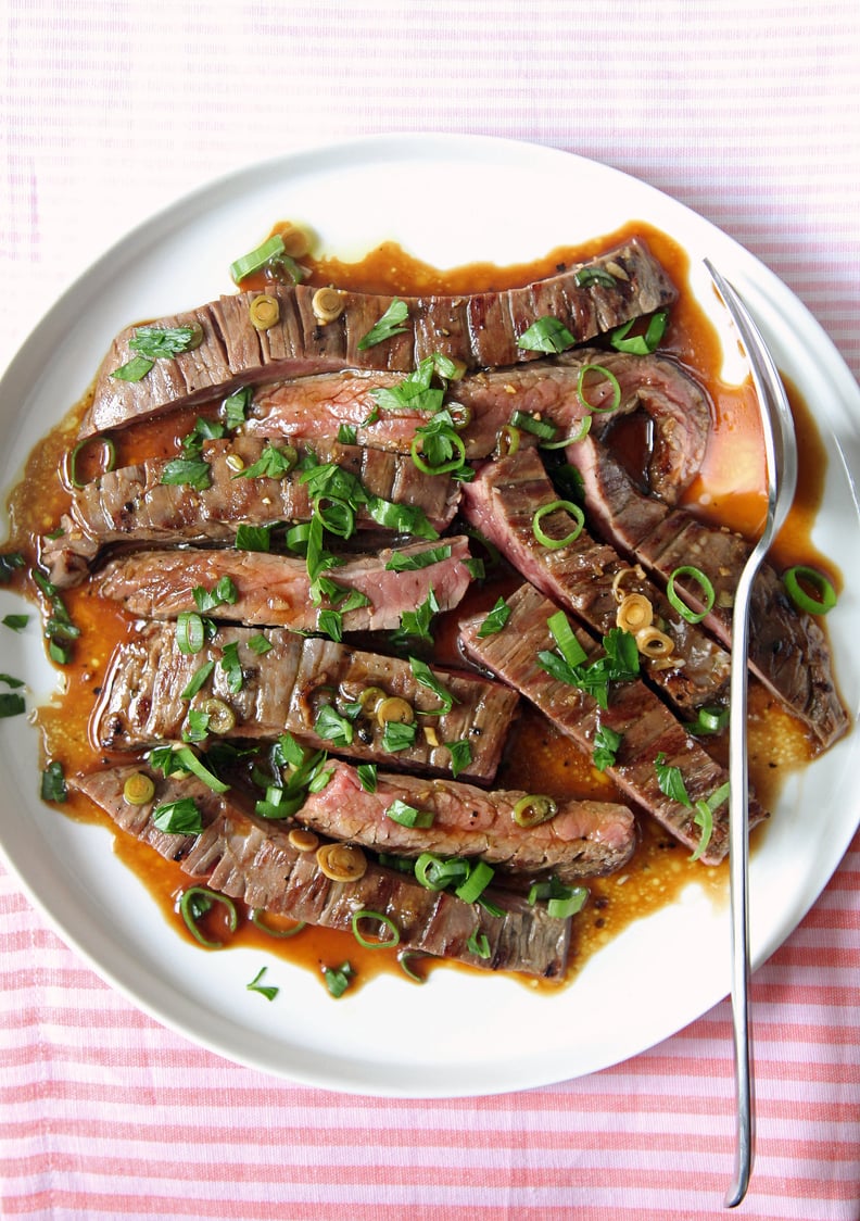 Marinate the meat AFTER it's cooked.