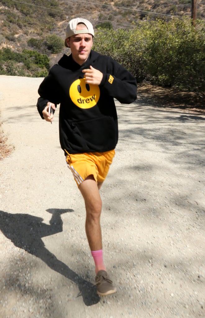 Justin Was Photographed Jogging in Drew Attire