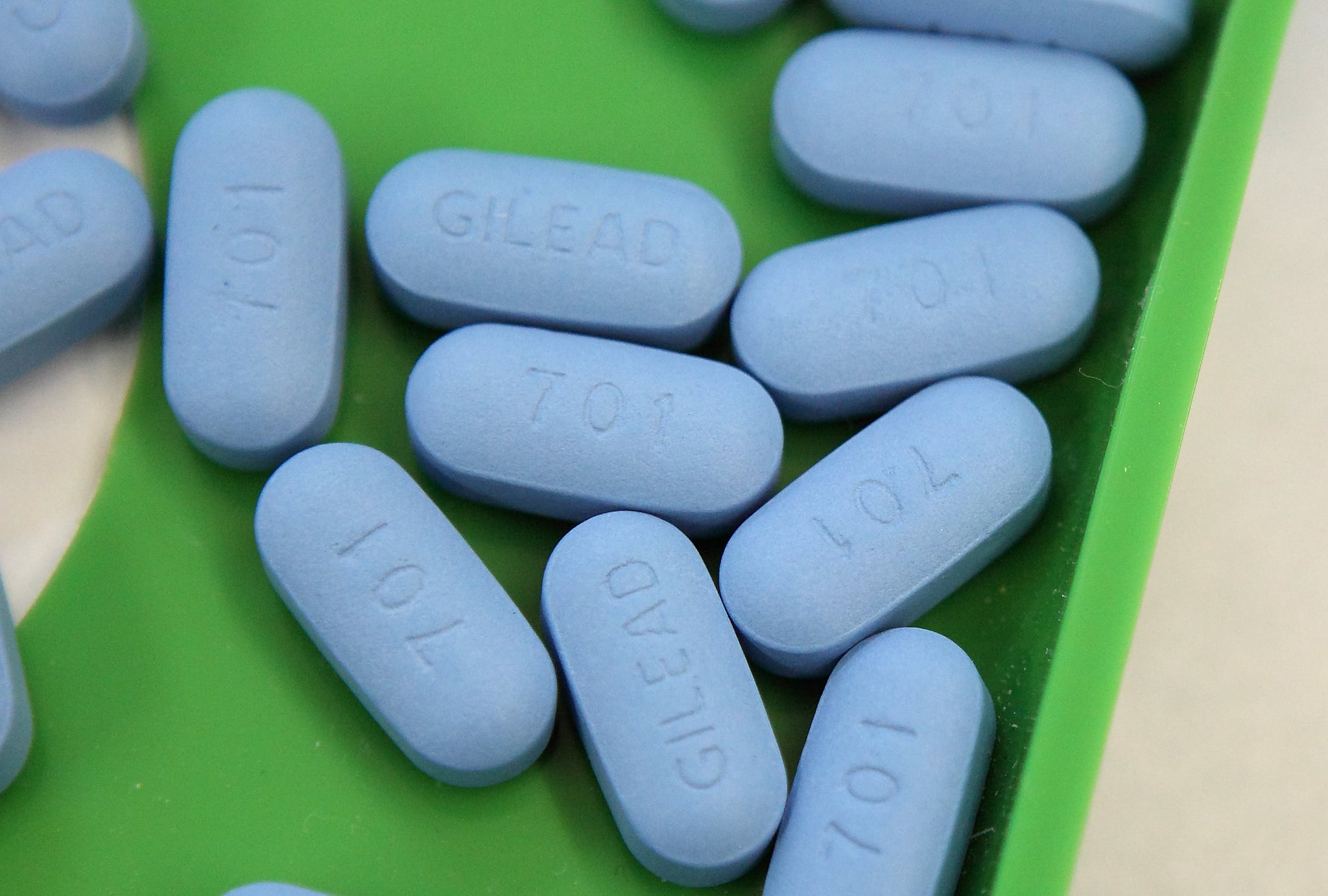 SAN ANSELMO, CA - NOVEMBER 23:  Antiretroviral pills Truvada sit on a tray at Jack's Pharmacy on November 23, 2010 in San Anselmo, California. A study published by the New England Journal of Medicine showed that men who took the daily antiretroviral pill Truvada significantly reduced their risk of contracting HIV.  (Photo Illustration by Justin Sullivan/Getty Images)