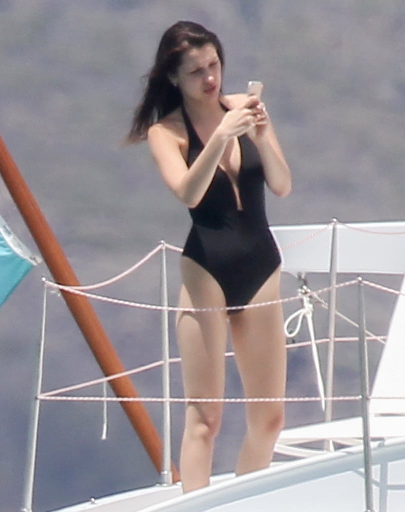 Bella Hadid's Black One-Piece