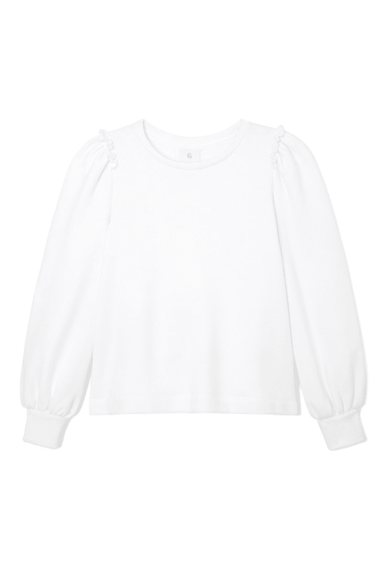 Goop G. Label Puff-Sleeve Sweatshirt