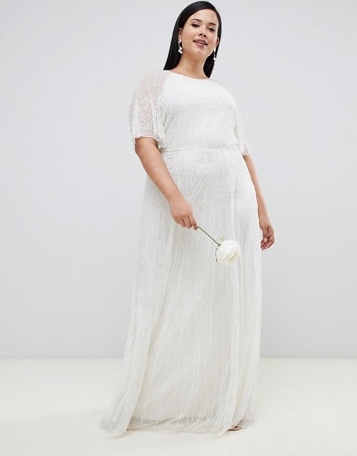 Asos Edition Curve Deco Embellished Wedding Dress