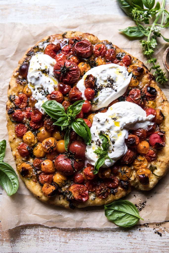 Garlic and Herb Roasted Cherry Tomato Pizza
