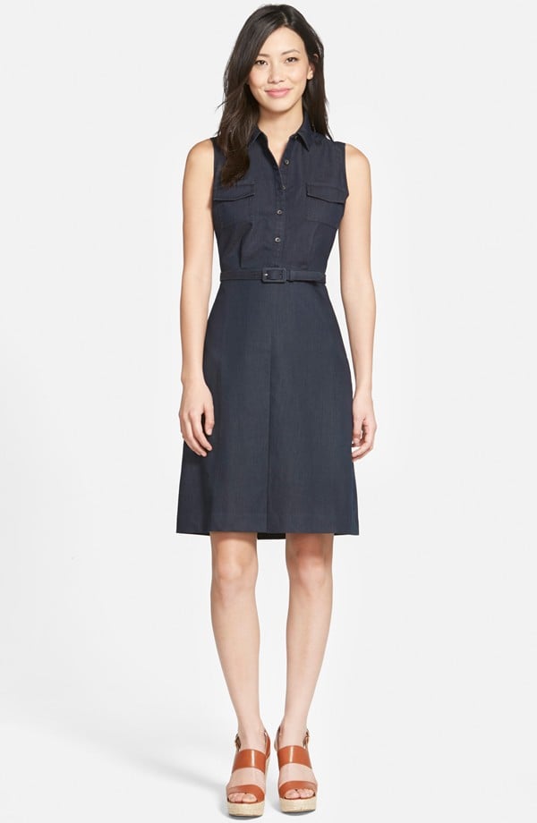 Halogen Belted Sleeveless Shirtdress ($118)