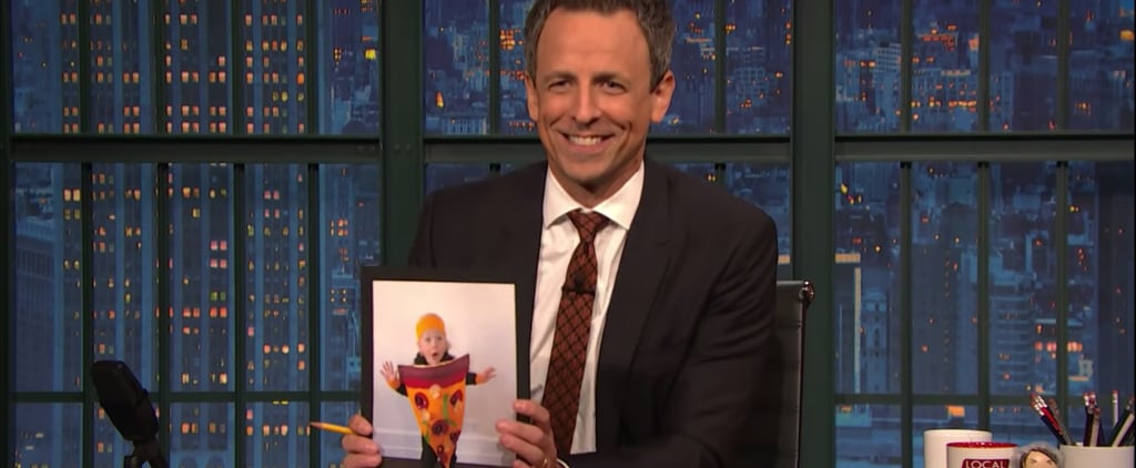 Seth Meyers's Son Dressed as Lion in Pizza Costume