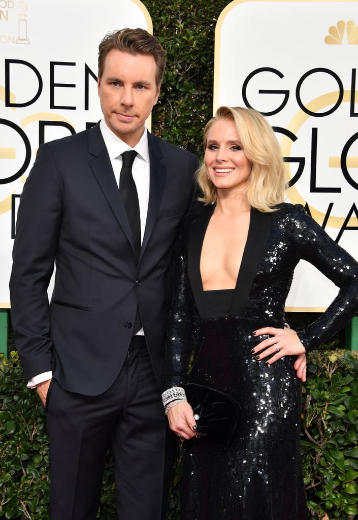 Kristen Bell and Dax Shepard at 2017 Golden Globe Awards