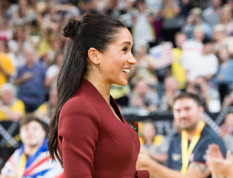 Meghan Markle's Half-Up Knot, 2018