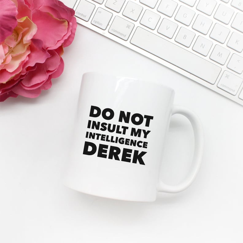 Do Not Insult My Intelligence Derek Mug by AliasInc
