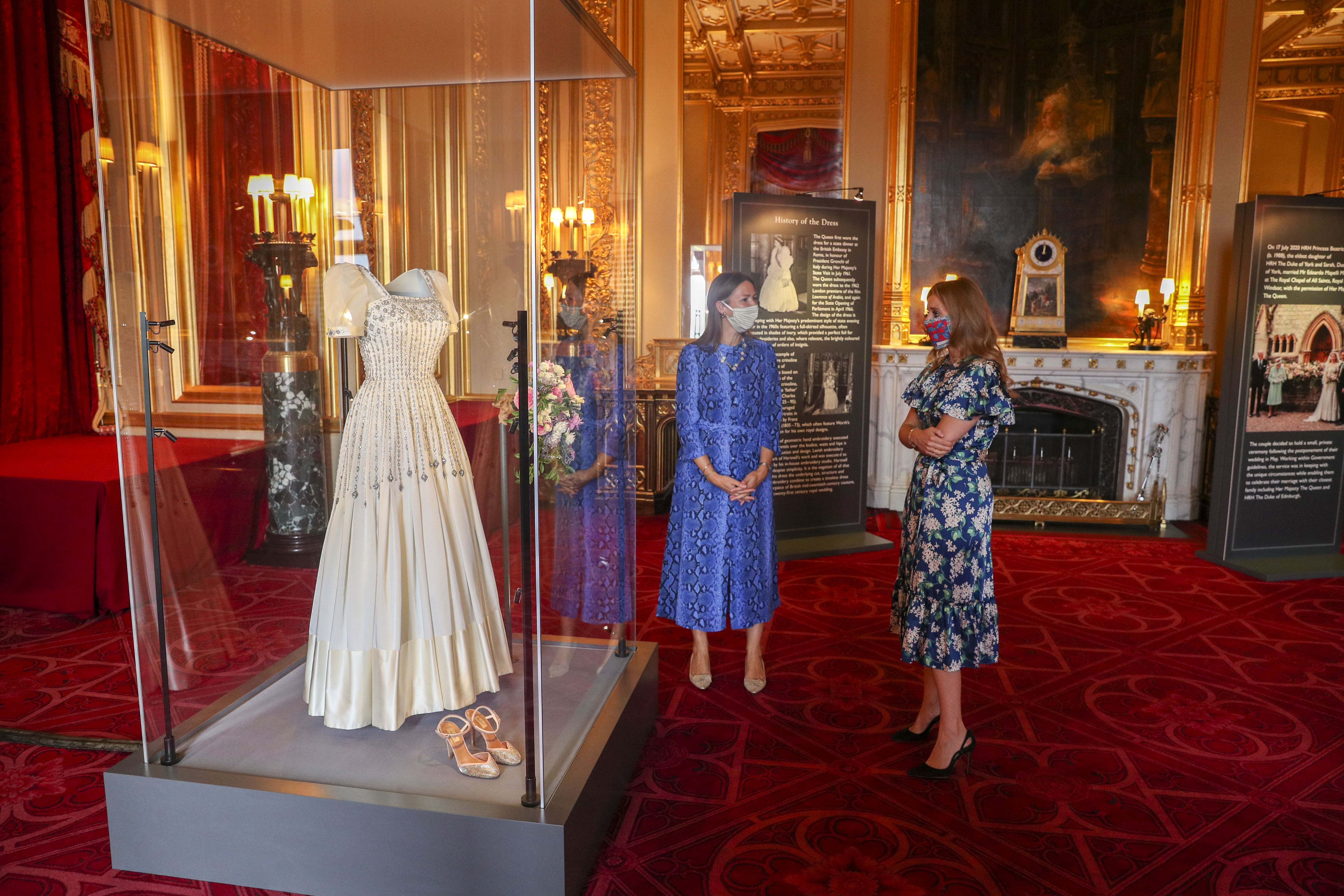 Princess Beatrice s Wedding Dress Display at Windsor Castle