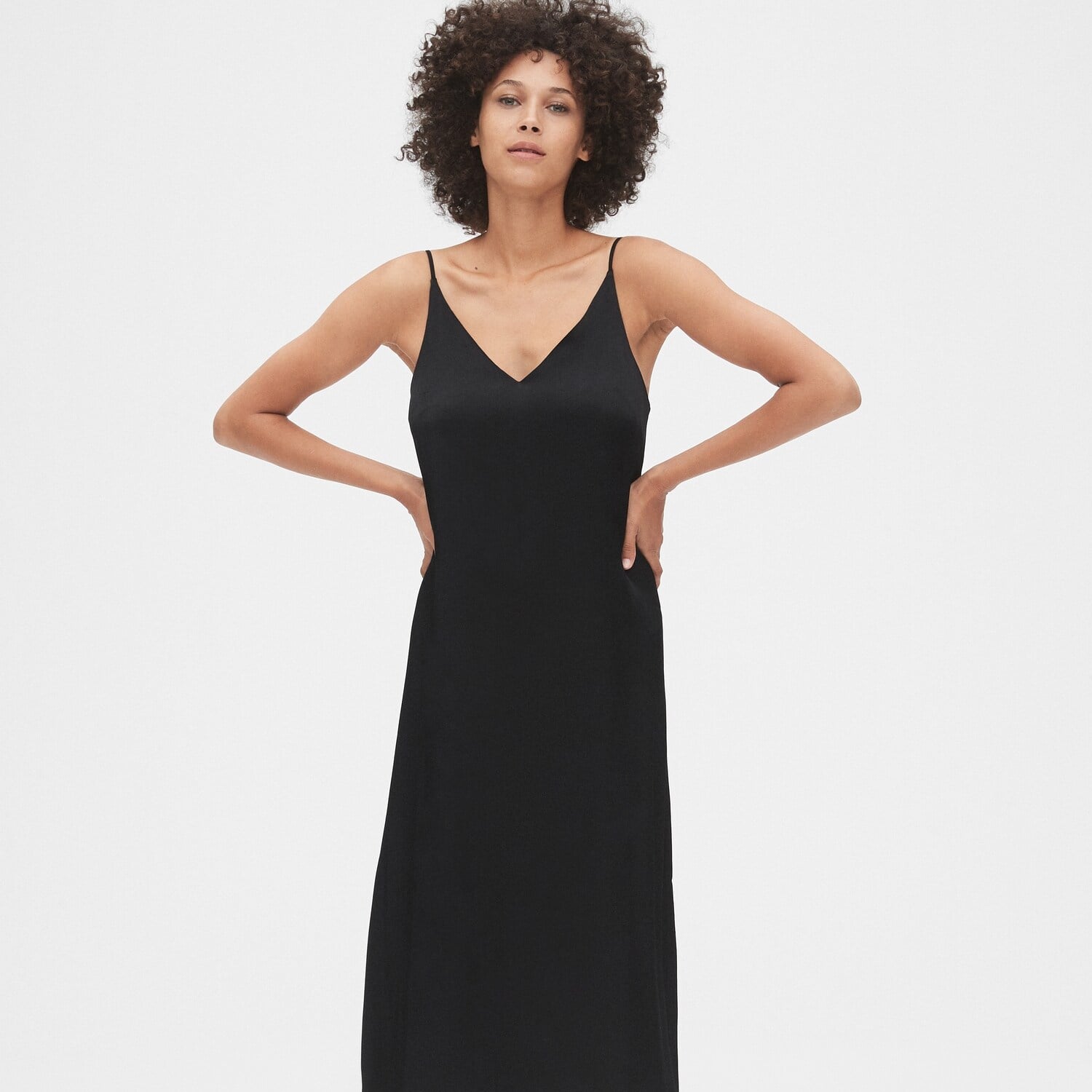 sweater and slip dress