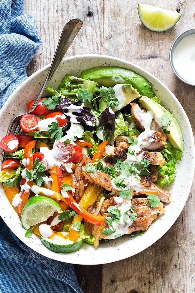 Chicken-Fajita Salad