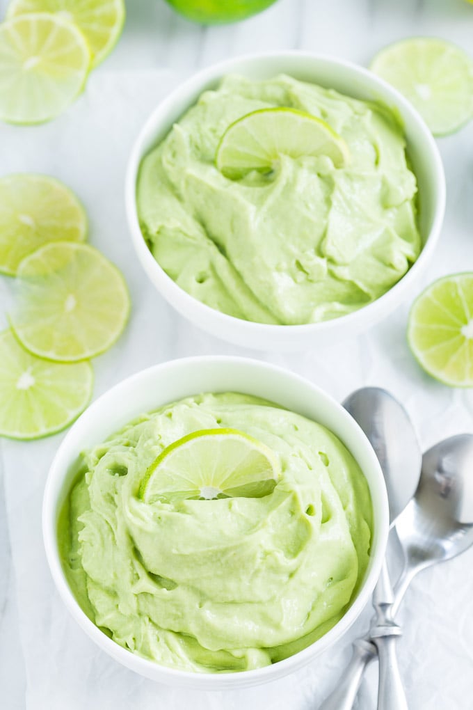 Coconut Lime Avocado Ice Cream